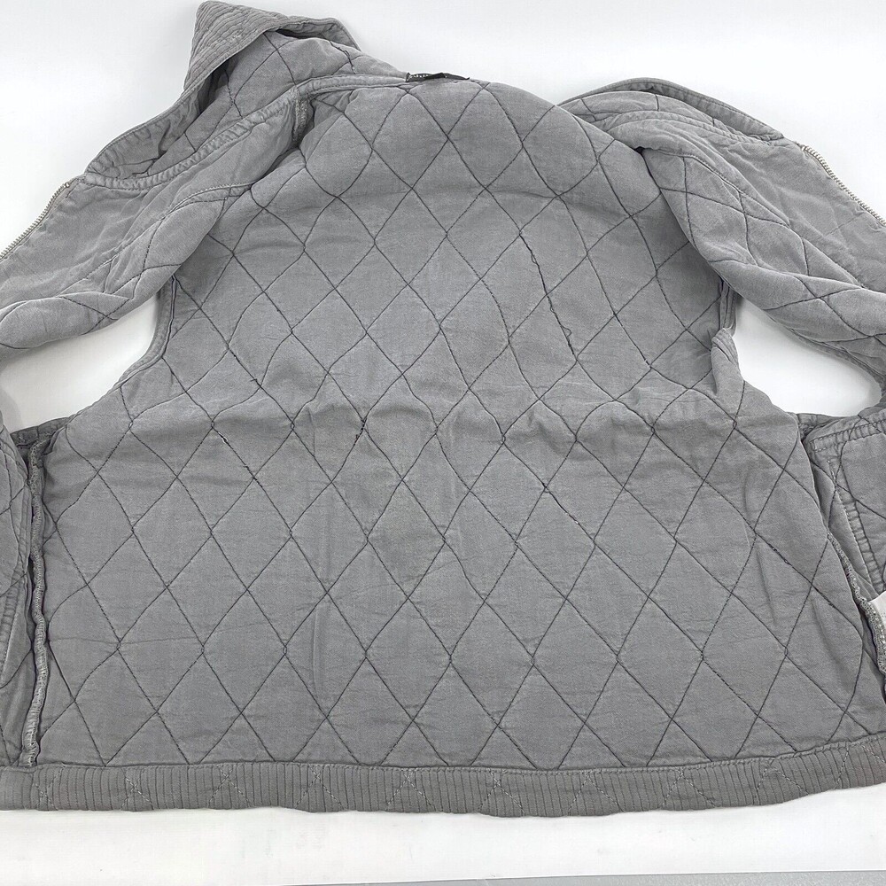 NWOT Philosophy of Comfort Women's Size L Gray Quilted Hooded Lyocell Blend Vest - Picture 14 of 16
